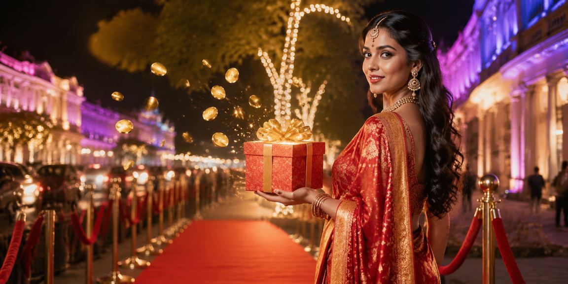 Vibrant Delhi Connaught Place with Casino and Saree scene